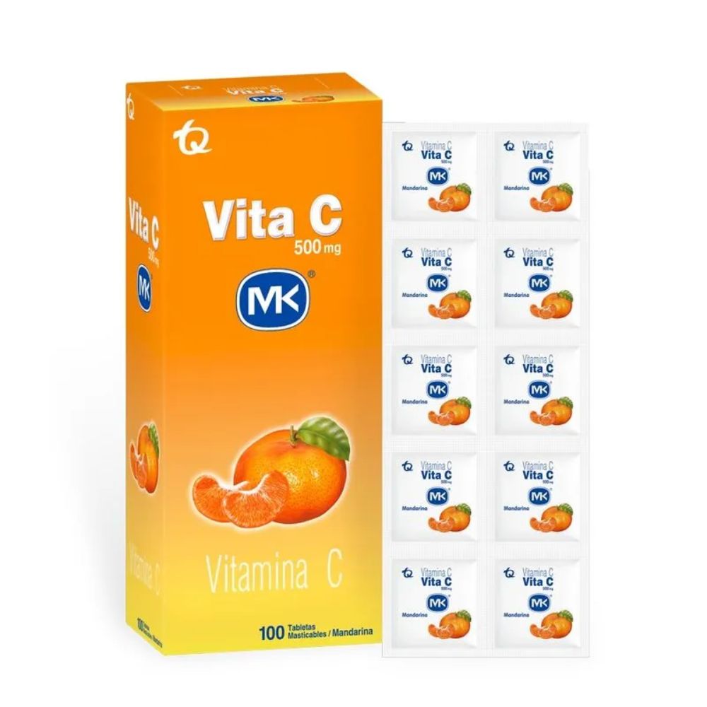 Vitamin C 500 mg MK Mandarin Flavor Box x 100 Tablets