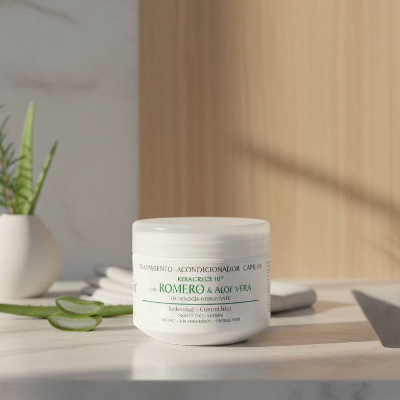 LEHIT ROMERO Y Aloe Vera Tratamiento Capilar KERACRECE 10 x 300g
