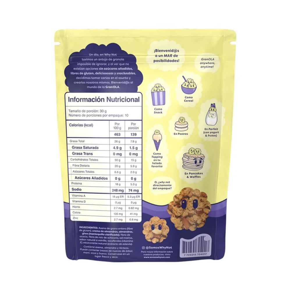 Orange Vanilla Shortbread Granola Why Not X 300G (1 pack)