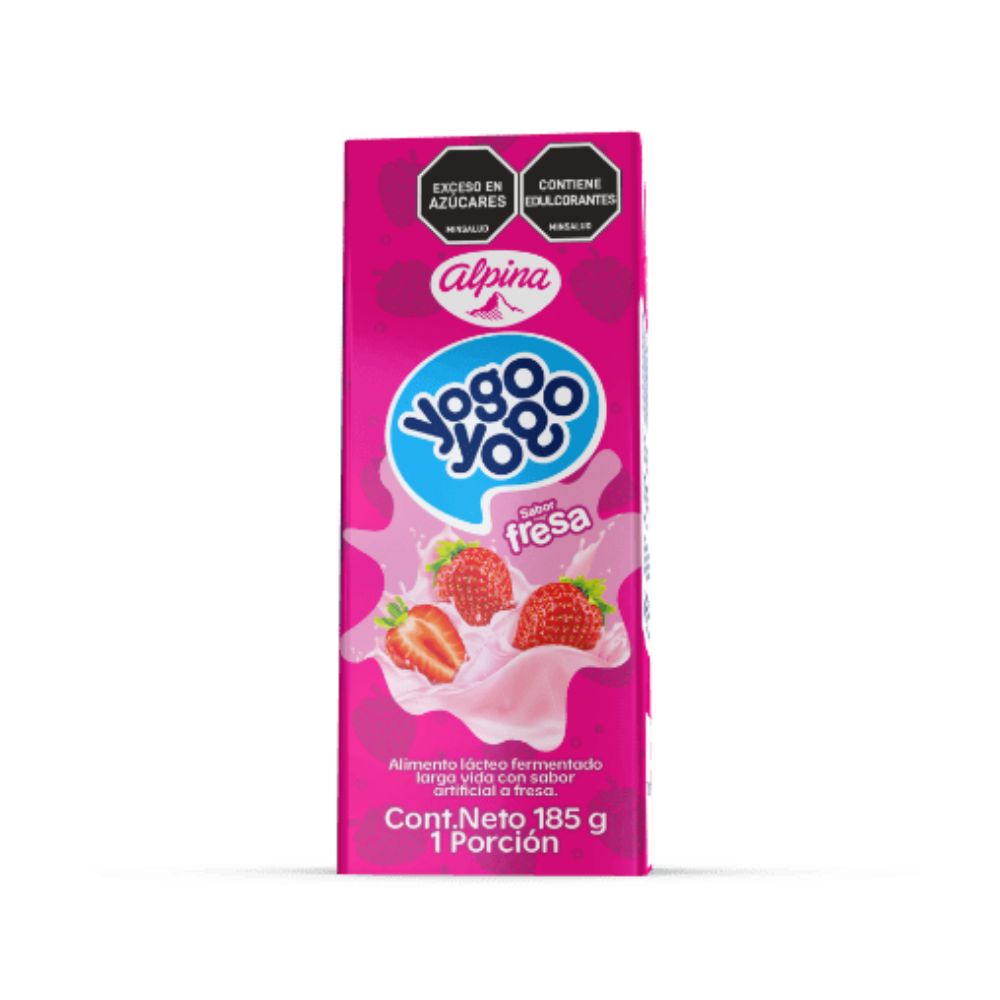 Yogo Yogo Yogurt de Fresa en Caja x 185ml (1 unid)