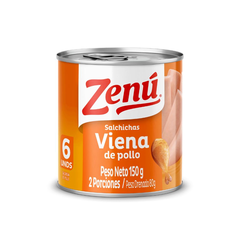 Zenu Salchichas Viena de Pollo x 150g