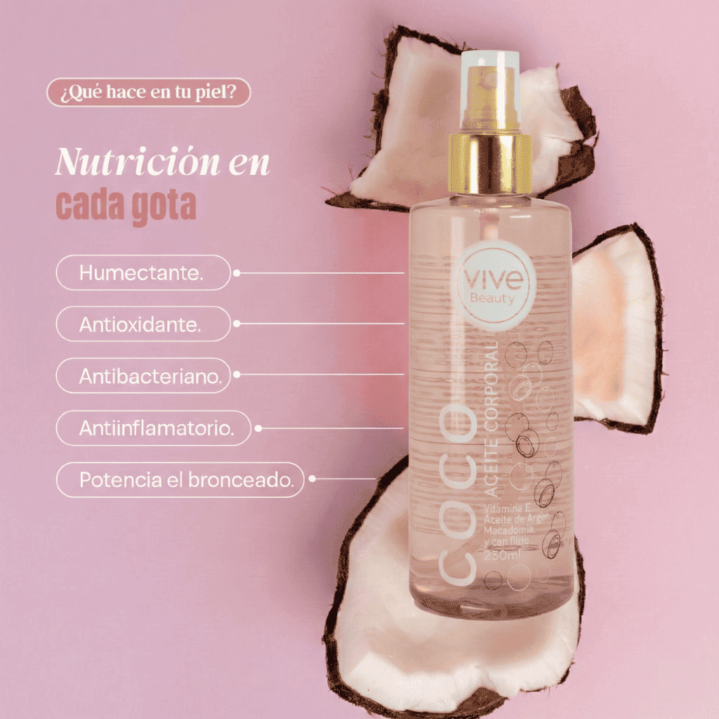 Vive Beauty Aceite Corporal Coco 250 ml