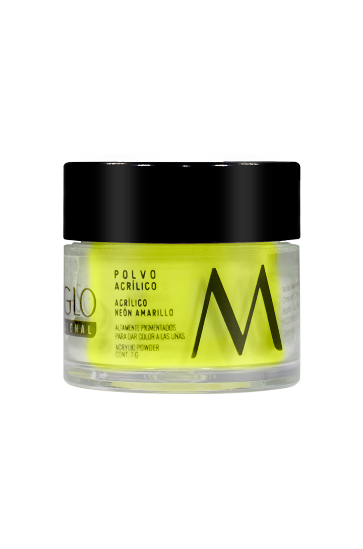 POLVO ACRiLICO NEoN AMARILLO 7 GR MASGLO