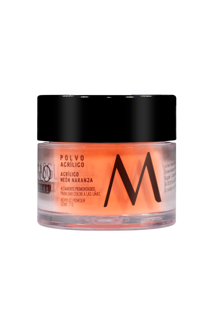 POLVO ACRiLICO NEoN NARANJA 7 GR MASGLO