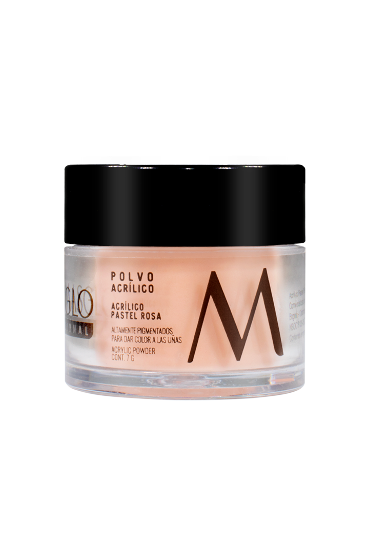 POLVO ACRiLICO PASTEL ROSA 7 GR MASGLO