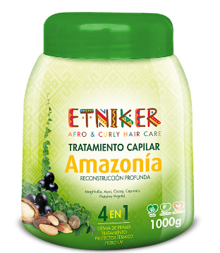 Etniker Tratamiento Amazonia Reconstruccion Profunda y Brillo 4 en 1 x1000gr