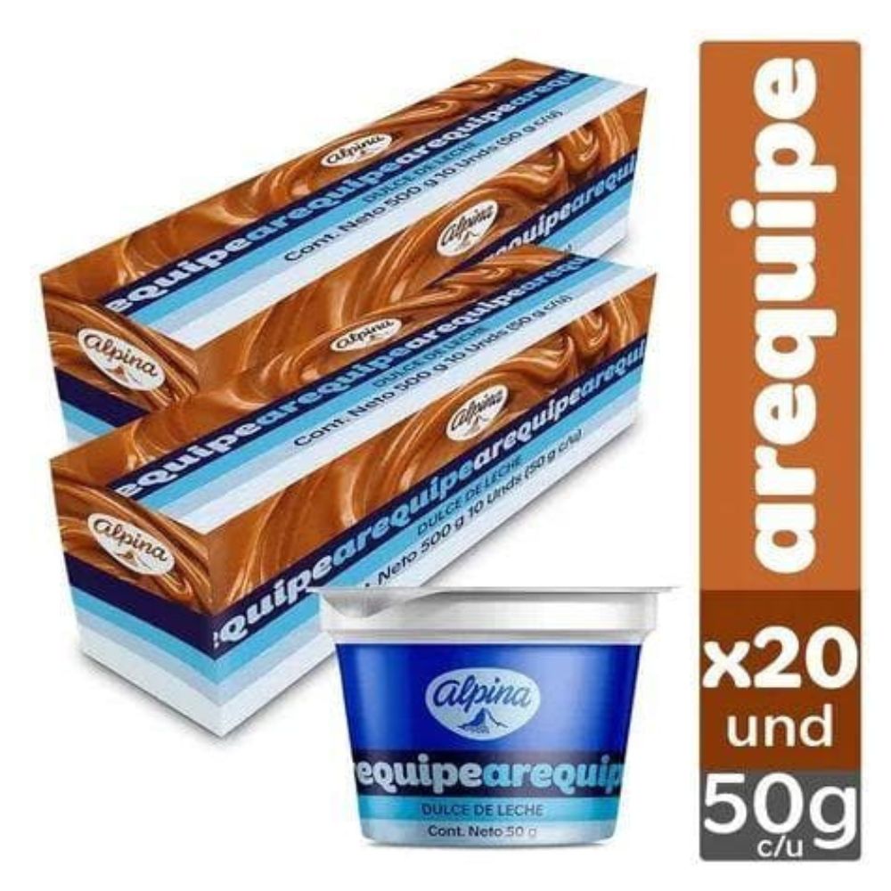 Arequipito alpina 20 unidades 50gr c/u Snack