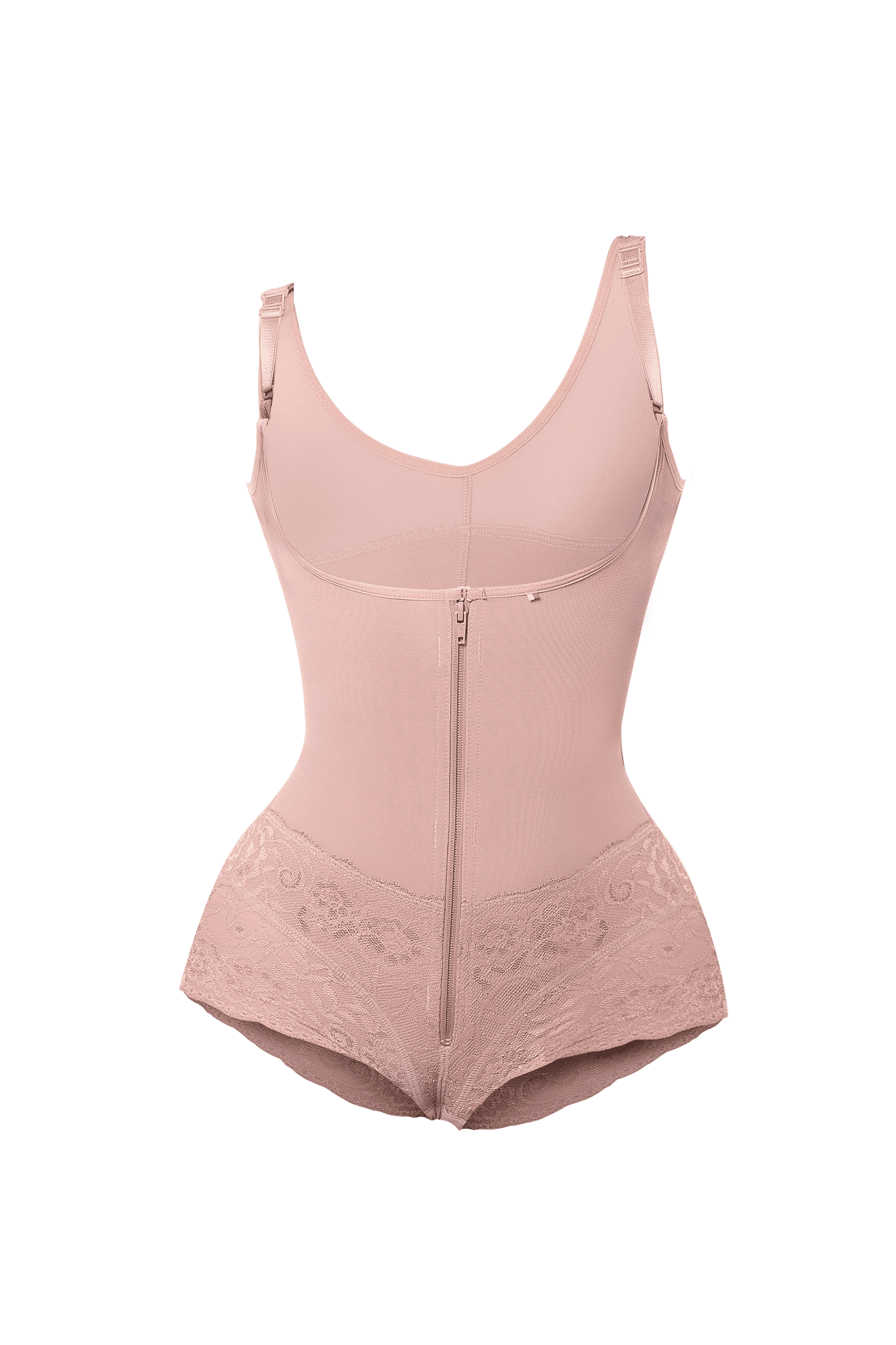 Curvia Faja Ariana tipo body con Cierre central Cocoa