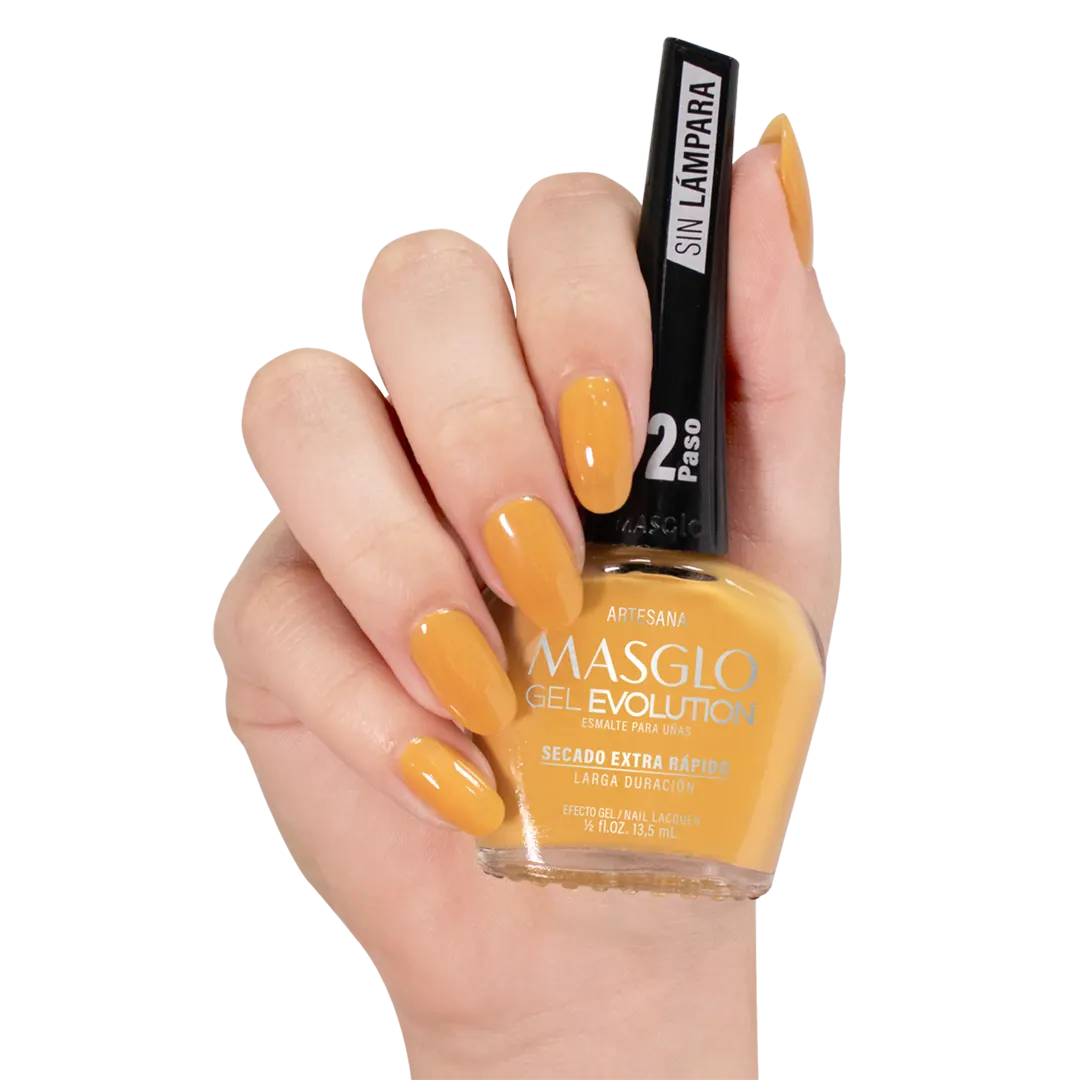 ARTESANA - MASGLO EVOLUTION GEL EFFECT GEL NAIL POLISH 13.5 ML - YELLOW RANGE