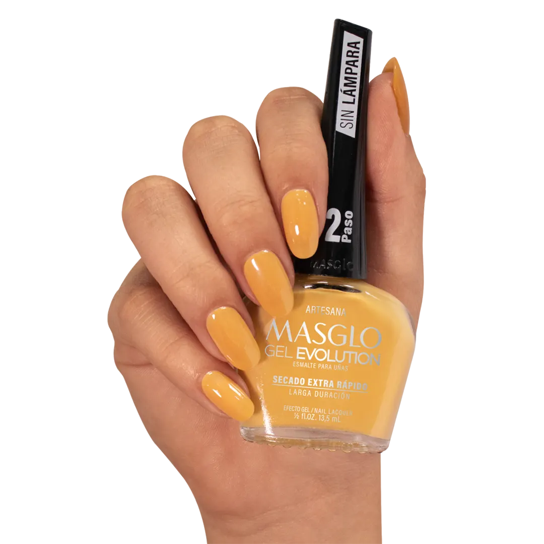 ARTESANA - MASGLO EVOLUTION GEL EFFECT GEL NAIL POLISH 13.5 ML - YELLOW RANGE