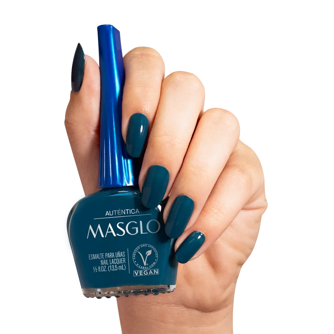 AUTHENTIC - MASGLO TRADITIONAL NAIL POLISH 13.5 ML - BLUE RANGE