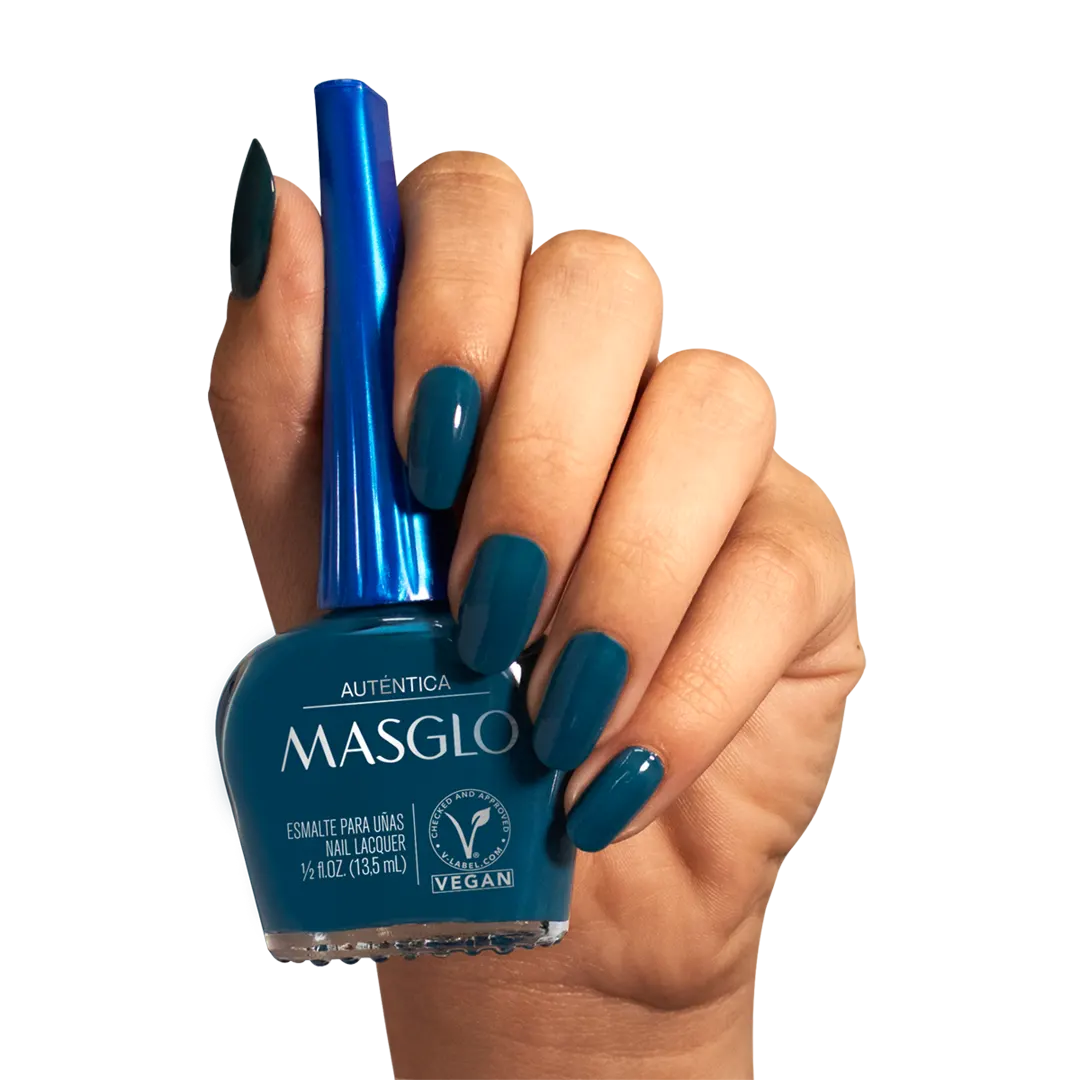 AUTHENTIC - MASGLO TRADITIONAL NAIL POLISH 13.5 ML - BLUE RANGE