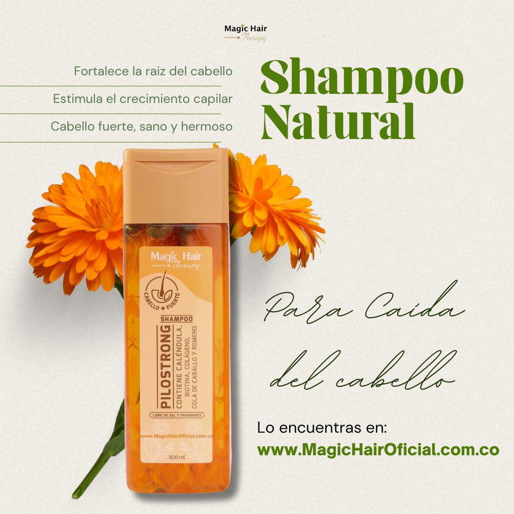 Magic Hair shampooo y acondicionador pilostrong + tratamiento capilar diurno + tratamiento capilar nocturno x500ml c/u (4 pack)