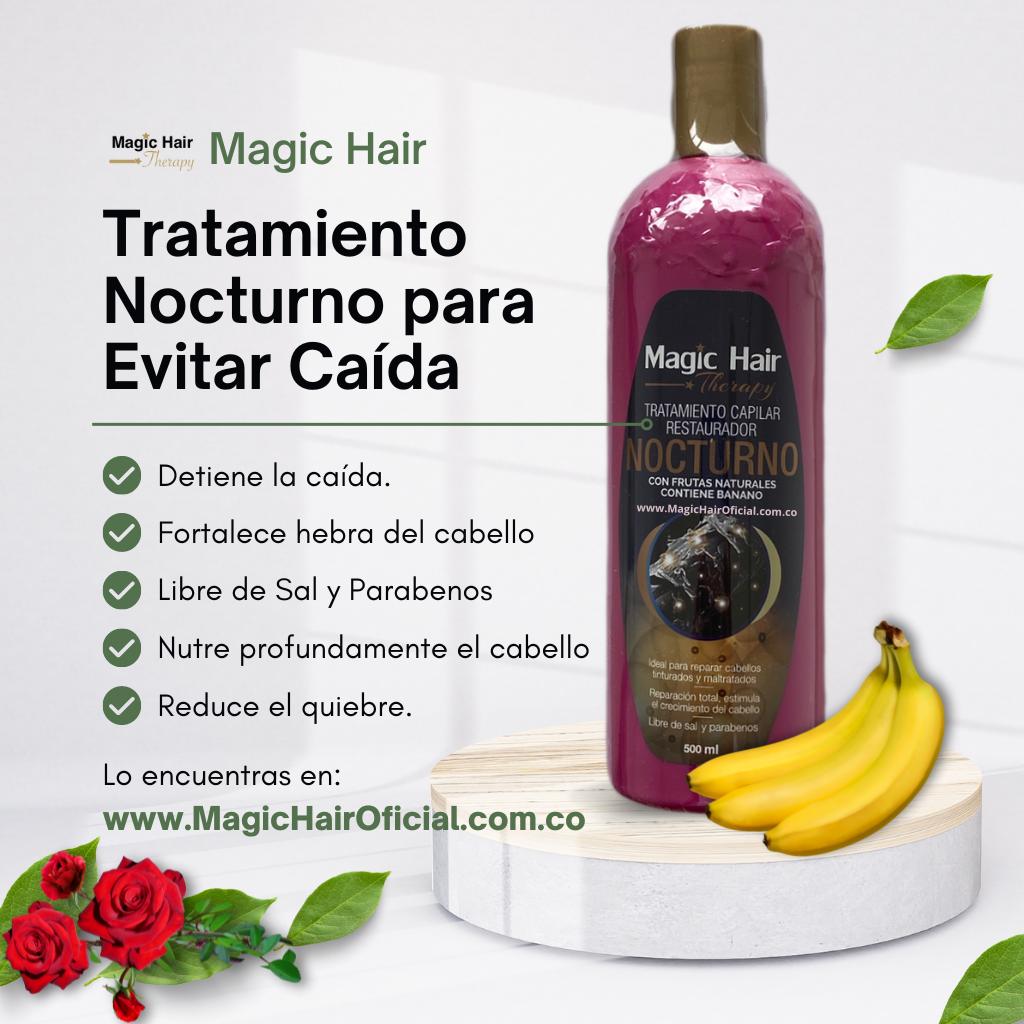 Magic Hair shampooo y acondicionador pilostrong + tratamiento capilar diurno + tratamiento capilar nocturno x500ml c/u (4 pack)