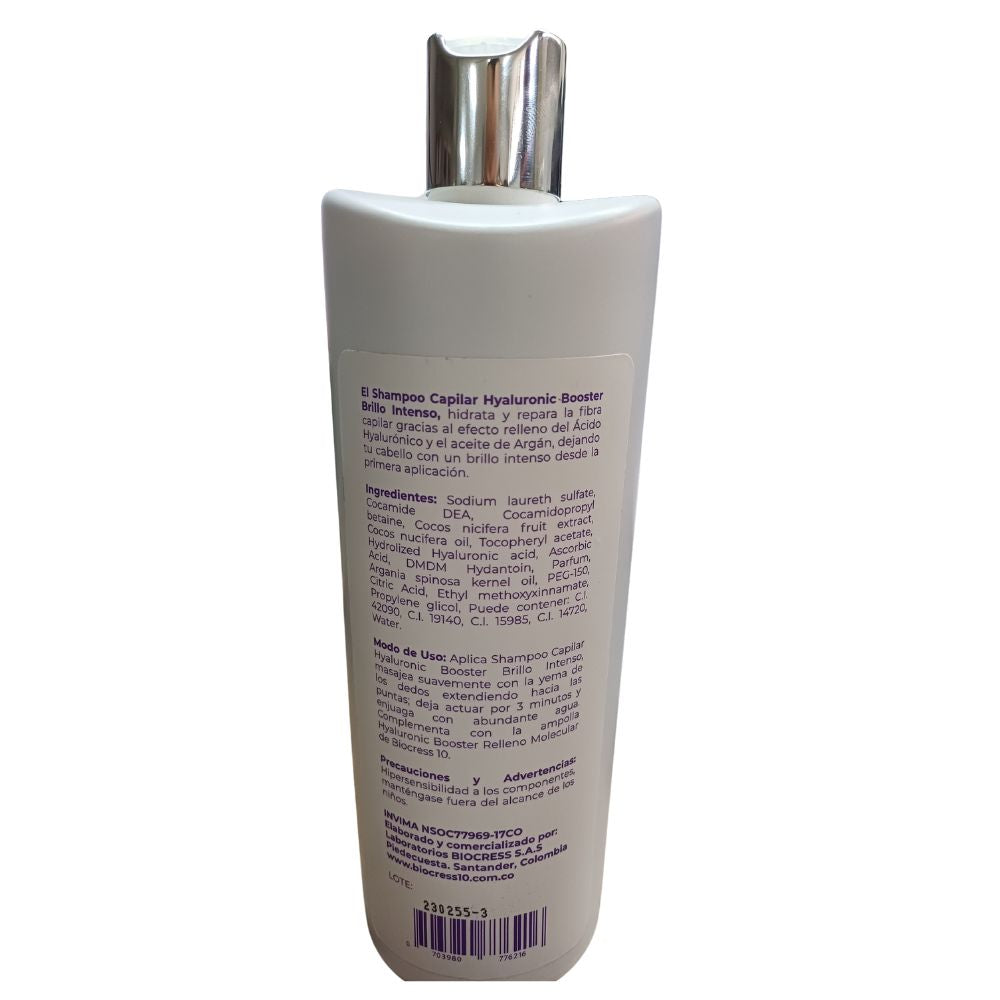 Biocress 10 Ampolletas de acido hialuronico 12 unid, Biocress 10 Shampoo capilar de acido hialuronico, Biocress 10 Tratamiento capilar de acido hialuronico  (14 pack)
