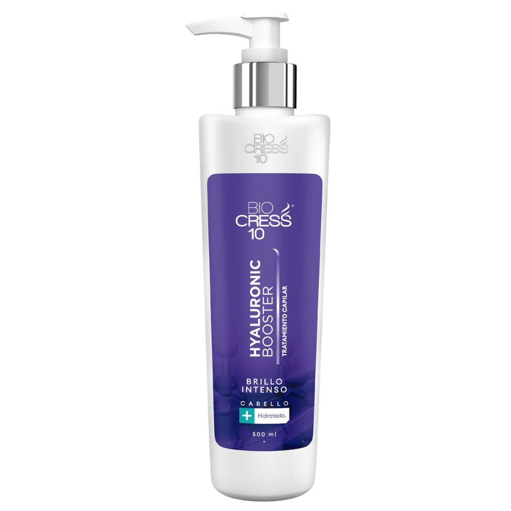 Biocress 10 Ampolletas de acido hialuronico 12 unid, Biocress 10 Shampoo capilar de acido hialuronico, Biocress 10 Tratamiento capilar de acido hialuronico  (14 pack)