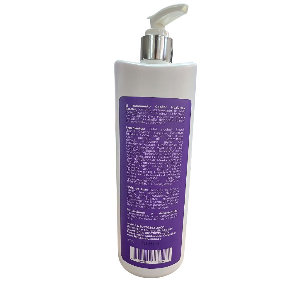 Biocress 10 Ampolletas de acido hialuronico 12 unid, Biocress 10 Shampoo capilar de acido hialuronico, Biocress 10 Tratamiento capilar de acido hialuronico  (14 pack)