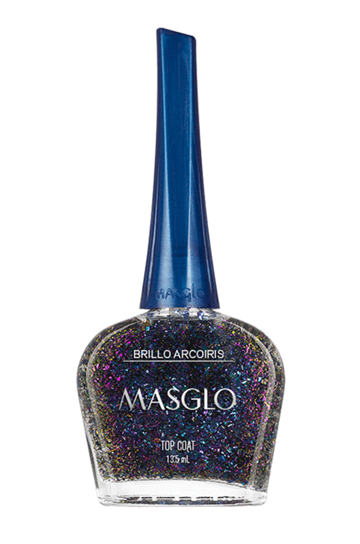 BRILLO TRADICIONAL CON PARTICULAS MASGLO ARCOIRIS 13,5 ML
