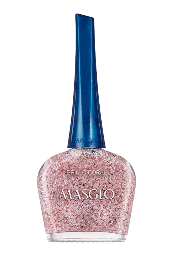 BRILLO TRADICIONAL CON PARTICULAS MASGLO CORAL 13,5 ML