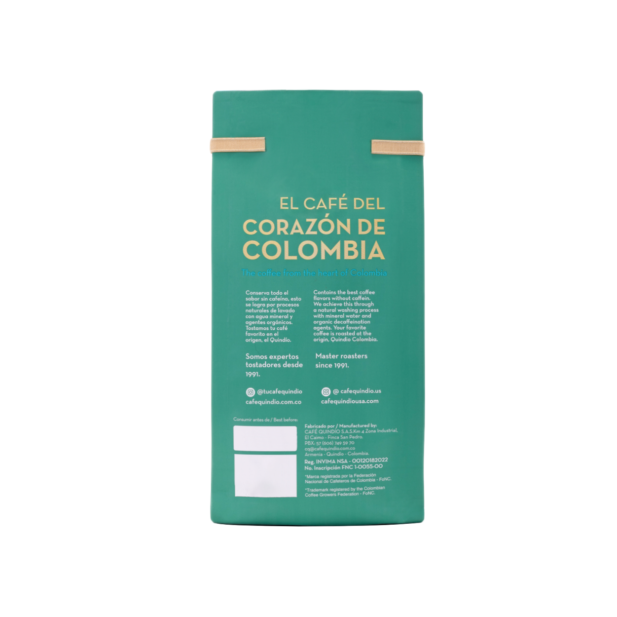 Cafe Quindio Descafeinado Molido x340 g