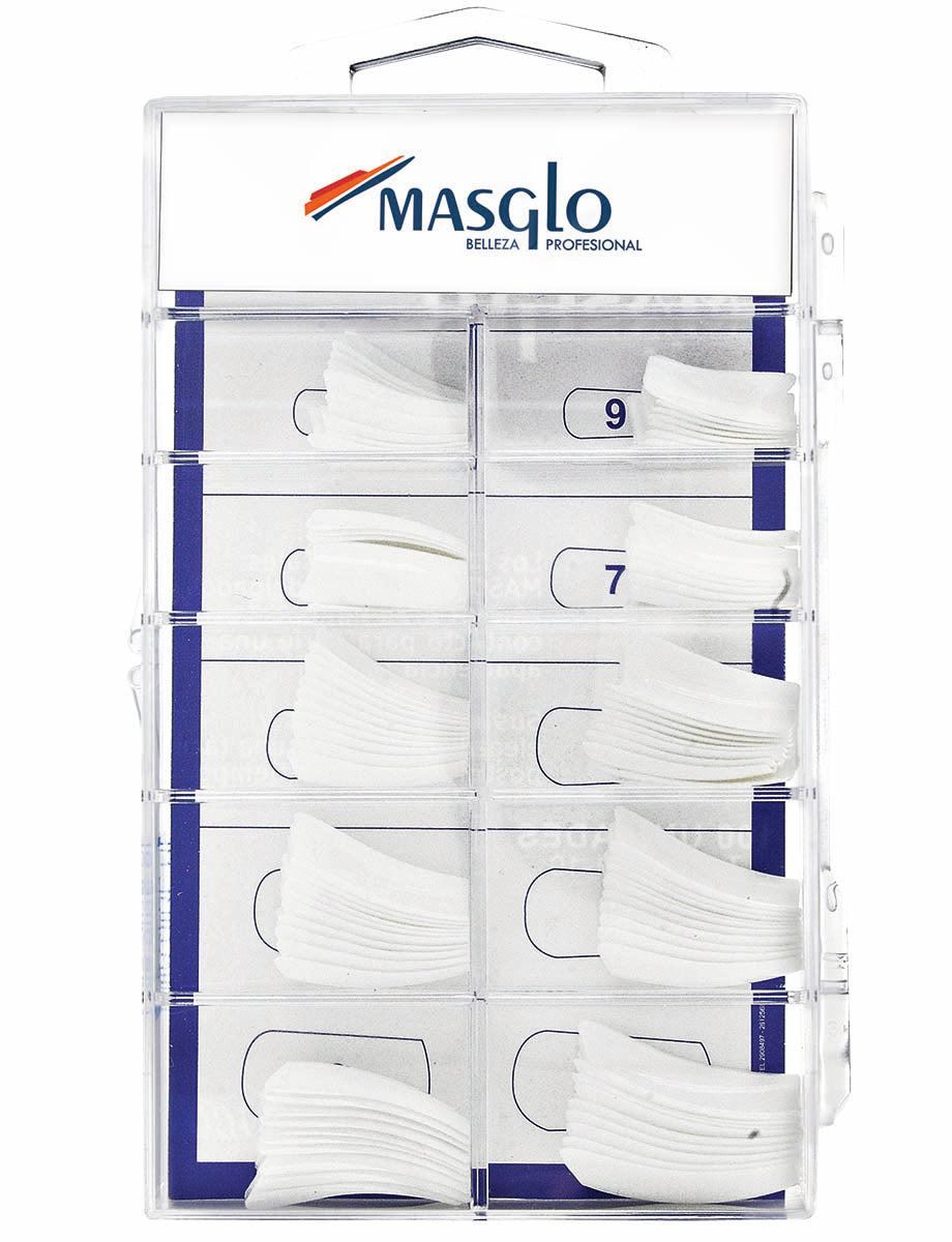 TIPS BOXES OF WHITE MASGLO NAILS 100 UNITS