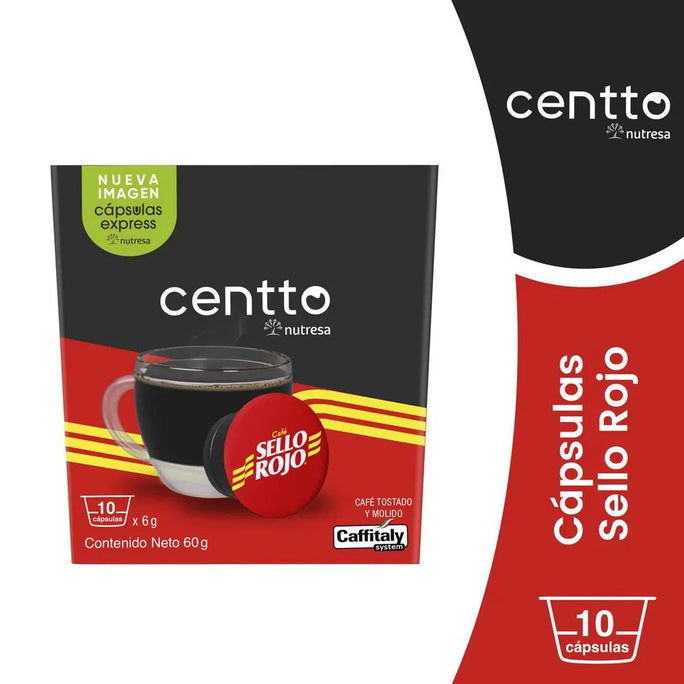 capsulas Cafe Sello Rojo Centto Nutresa