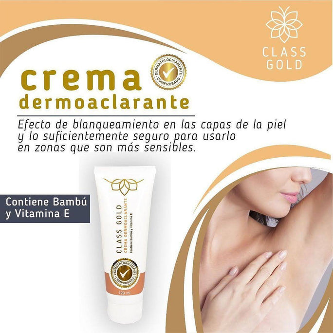 Class gold kit cosmetics class gold dermoaclarante and class gold tonico aclarante facial (2 pack) class gold cream dermoaclarante class gold tonico aclarante facial