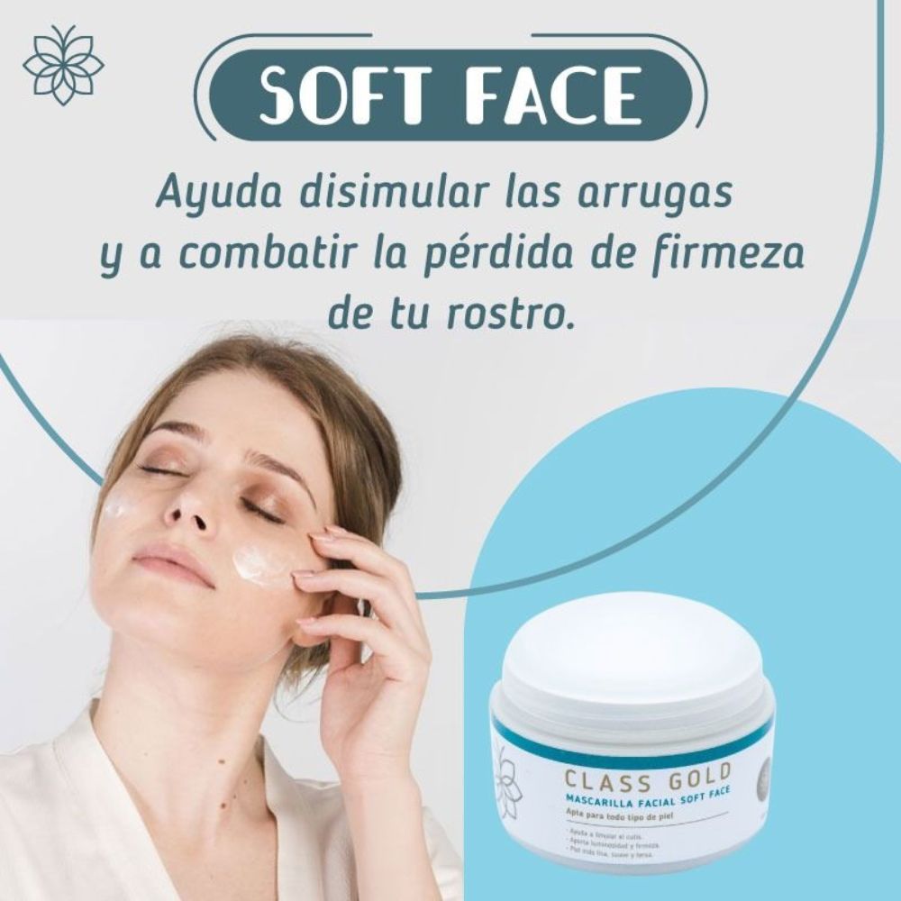 Class Gold Soft Face Facial Mask 120ml (1 pack) 