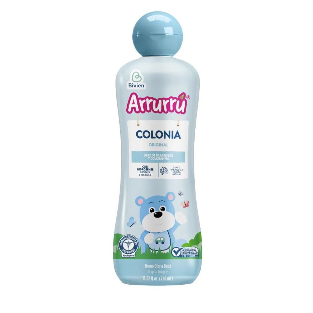 Arrurru Shampoo Cabello Oscuro x 750ml Colonia Arrurru Azul x 400ml y Crema x 400ml (3 Pack)
