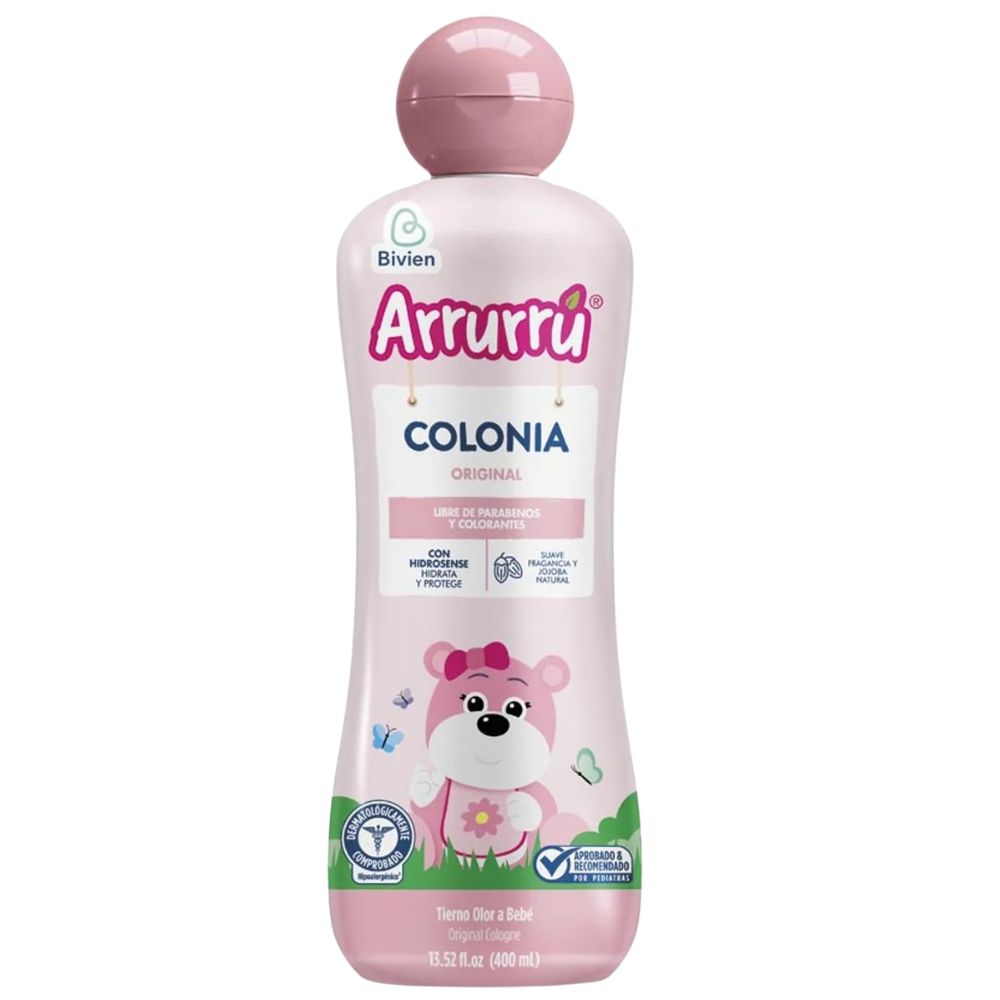 Arrurru Shampoo Cabello Claro x 750ml Colonia Arrurru Rosada x 400ml y Crema Arrurru x 400ml (3 Pack)