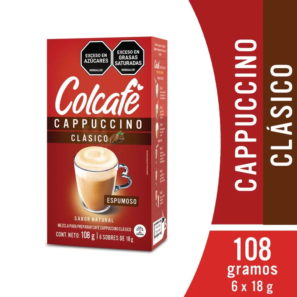 Colcafe Capuccino Clasico Cafe 108gr - 6 unid (1 pack)
