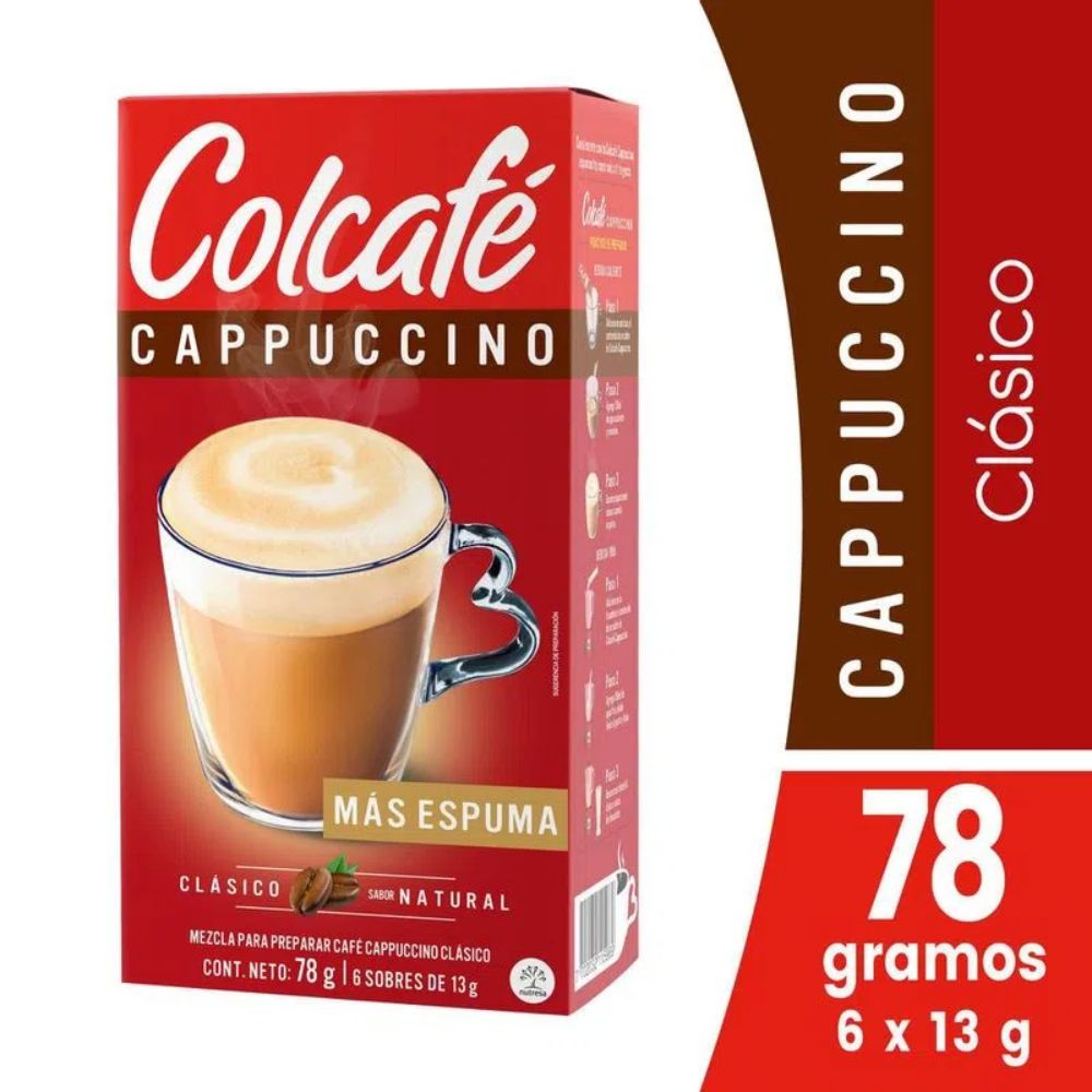 Colcafe Classic Colcafe Capuccino Clasico Cafe 78g - 6 unid (1 pack)