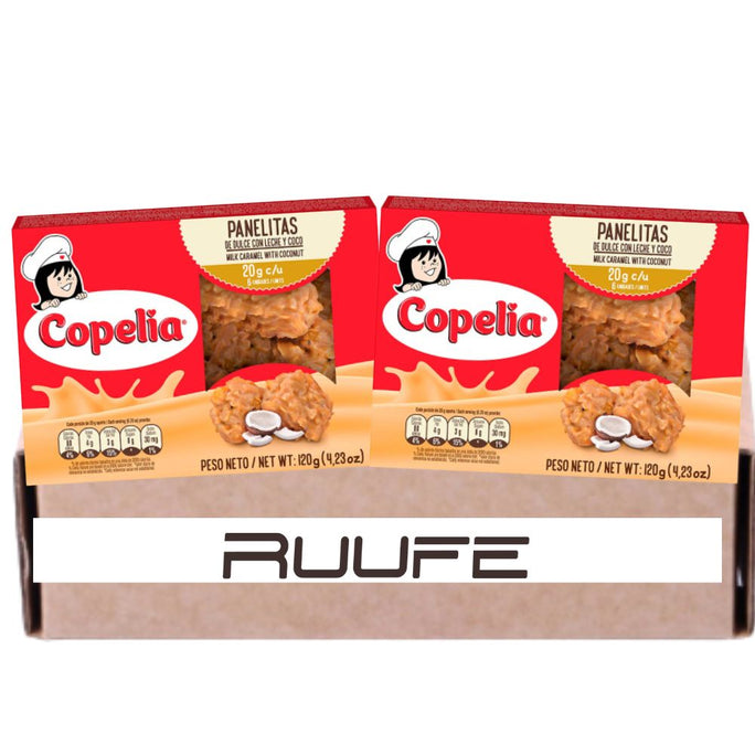Panelitas Copelia (Pack of 2) 8.4 oz- Coconut Candy with a sweet Flavor Colombian snack dulce colombiano food