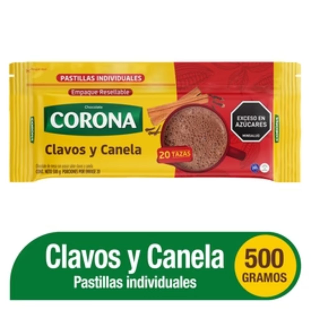 Chocolate Clavos y Canela Corona  450 gr