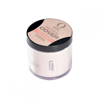 Organic Nails Cover Peach Acrylic Powder in a matte peach shade. 