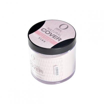 Organic Nails Cover Pink Acrylic Powder in a matte pink shade.