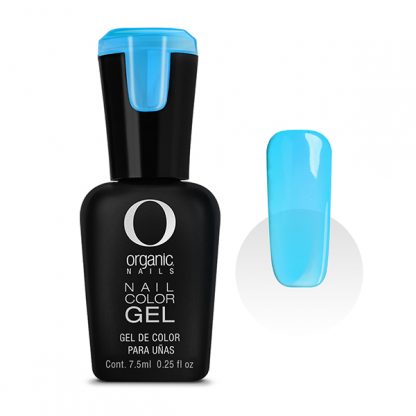 Organic Nails Gel semipermanente de tonos cristalinos Color Crystalline Aqua 143 x7.5 ml