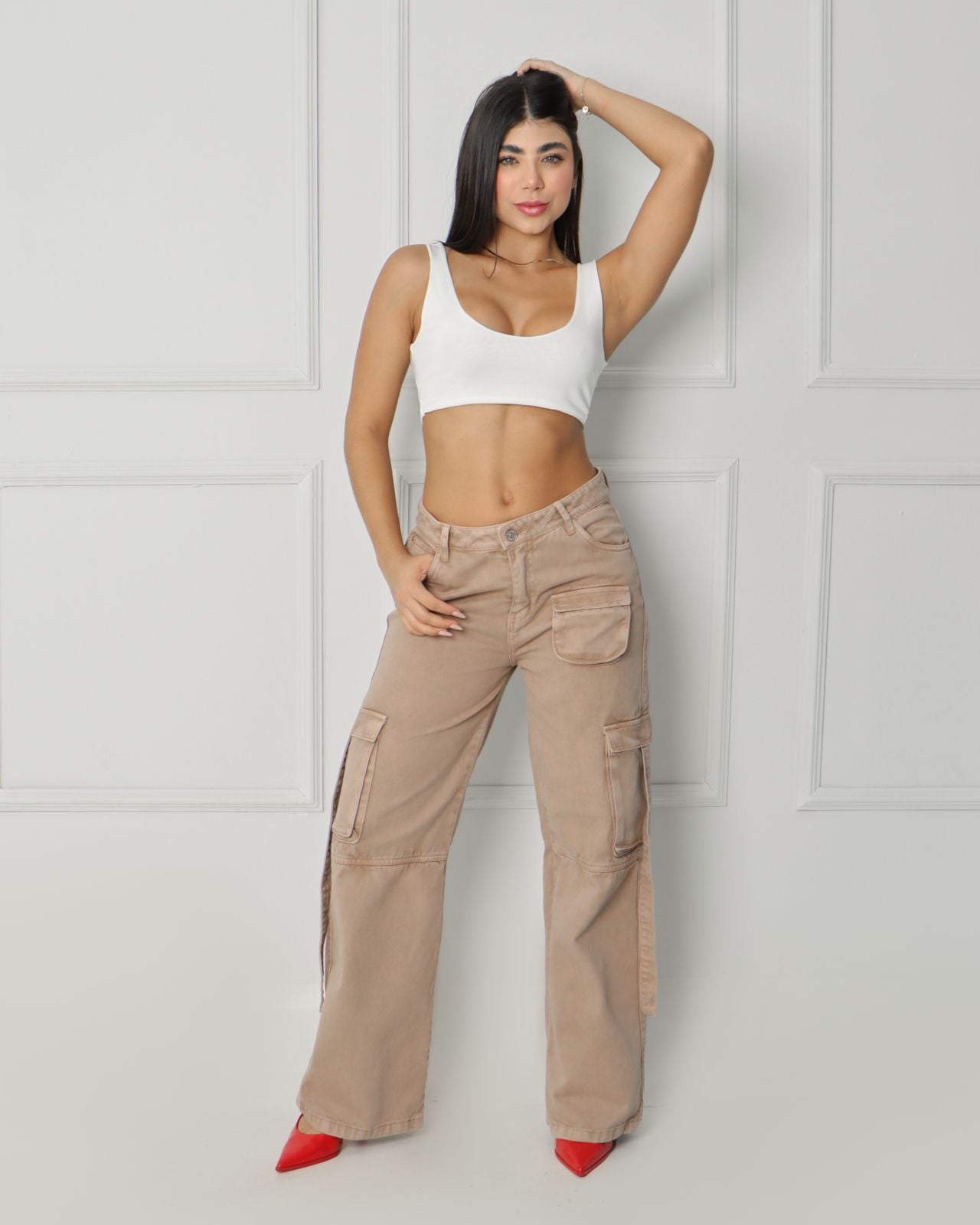 Joy Staz Pant Latte Cargo - 715002