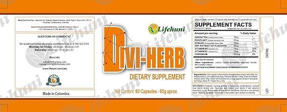 Divi-her Dietary y Maca-Life - 60 caps ( 2 pack)