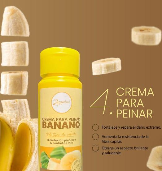 Anyeluz crema para peinar de banano x250ml