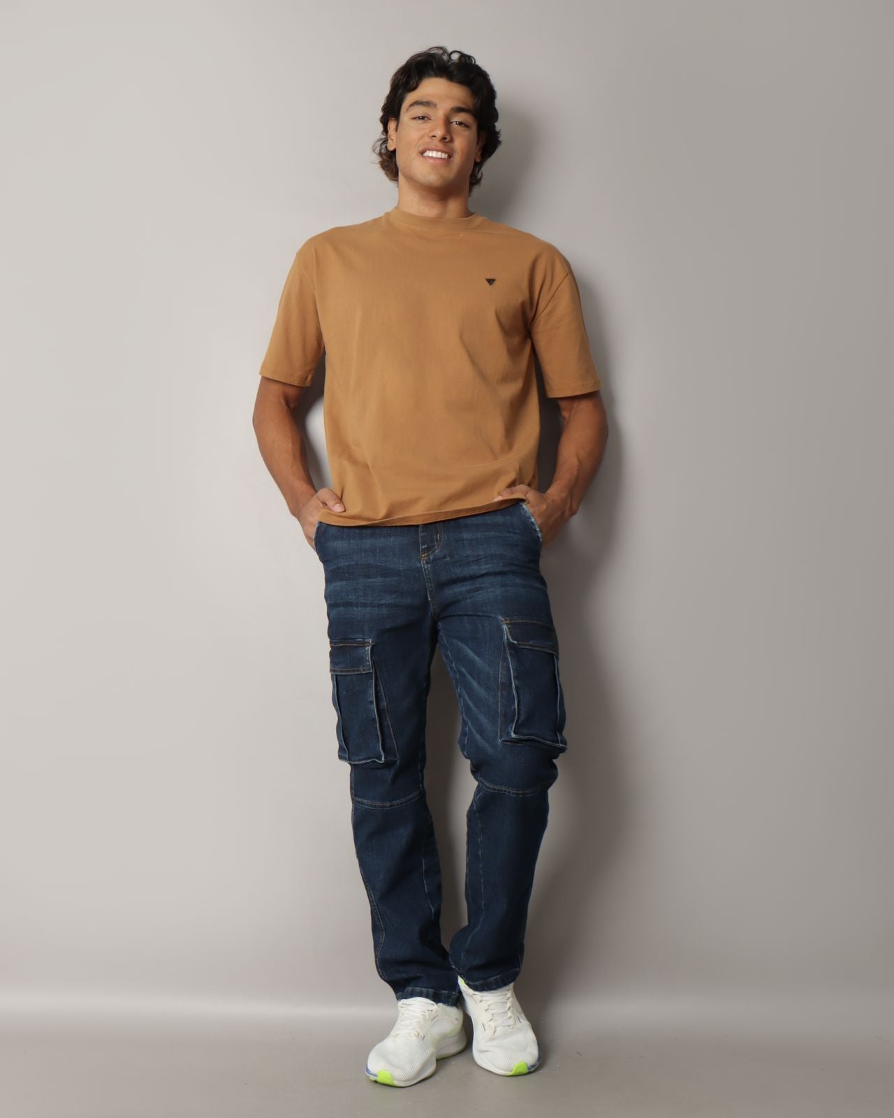 Joy Staz Jean Cargo Bota Recta Azul Oscuro - 315000
