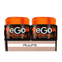 hair gel for men ego (2 Pack) 16.9 fl oz (500ml) each ego gel for men ego attraction gel for men gel ego para hombres Hair ego gel for men gel ego atraccion para hombres para hombres tapa naranja gift for men (2 pack)