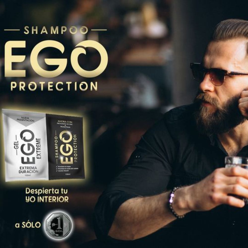 EGO Shampoo Black Limpieza efectiva para hombres  400 ml