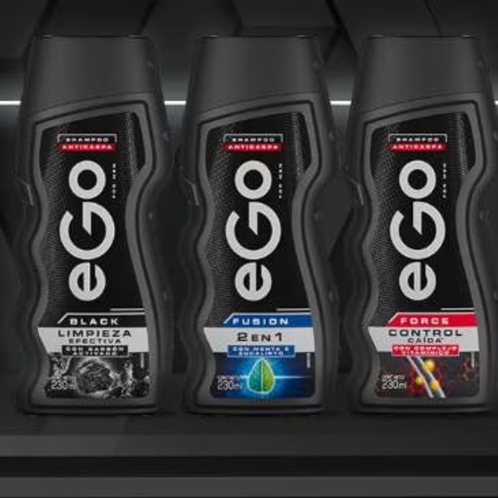 EGO Shampoo Black Limpieza efectiva para hombres  400 ml