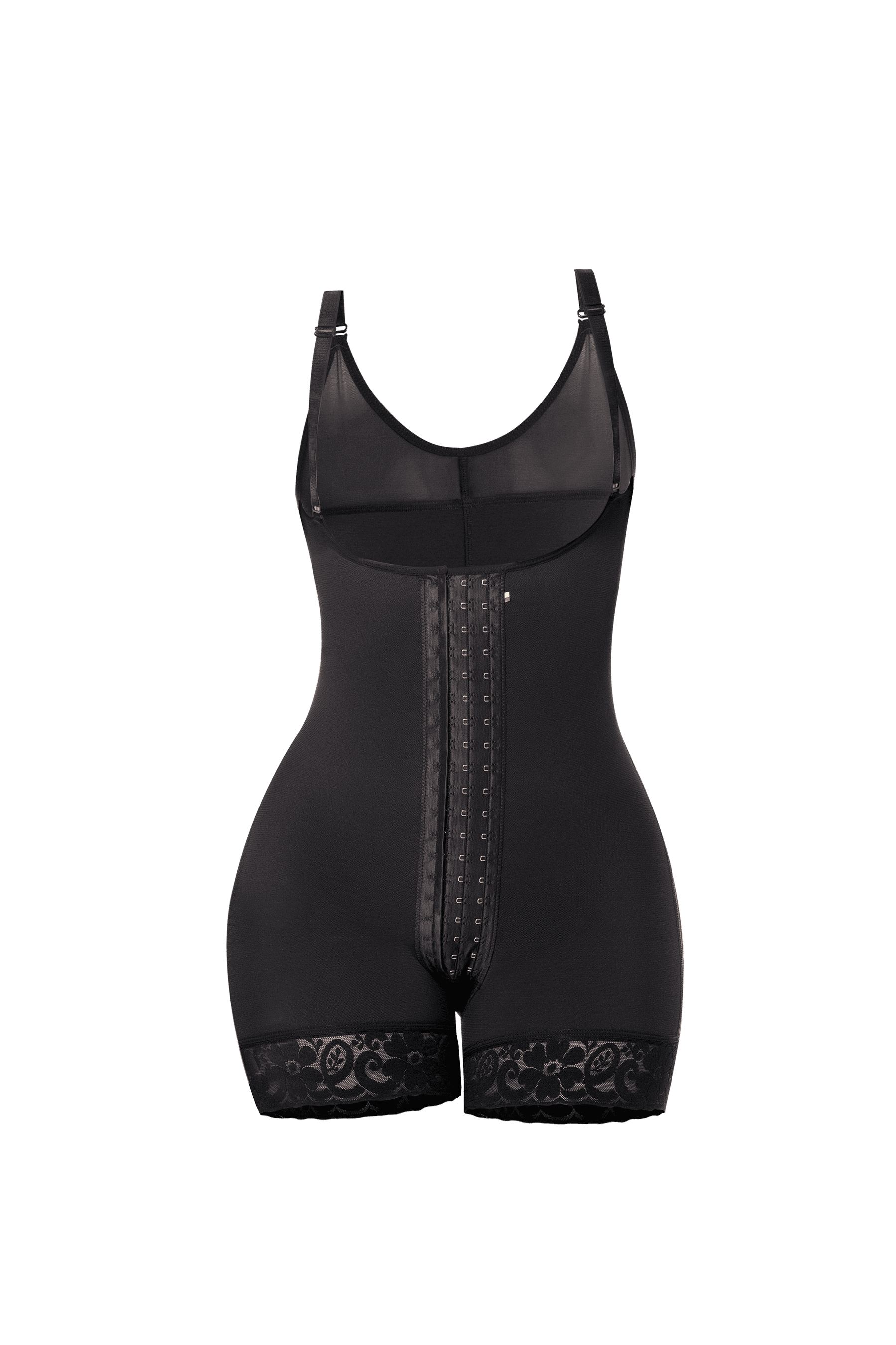 Curvia Faja Elena cachetera con broche Negro