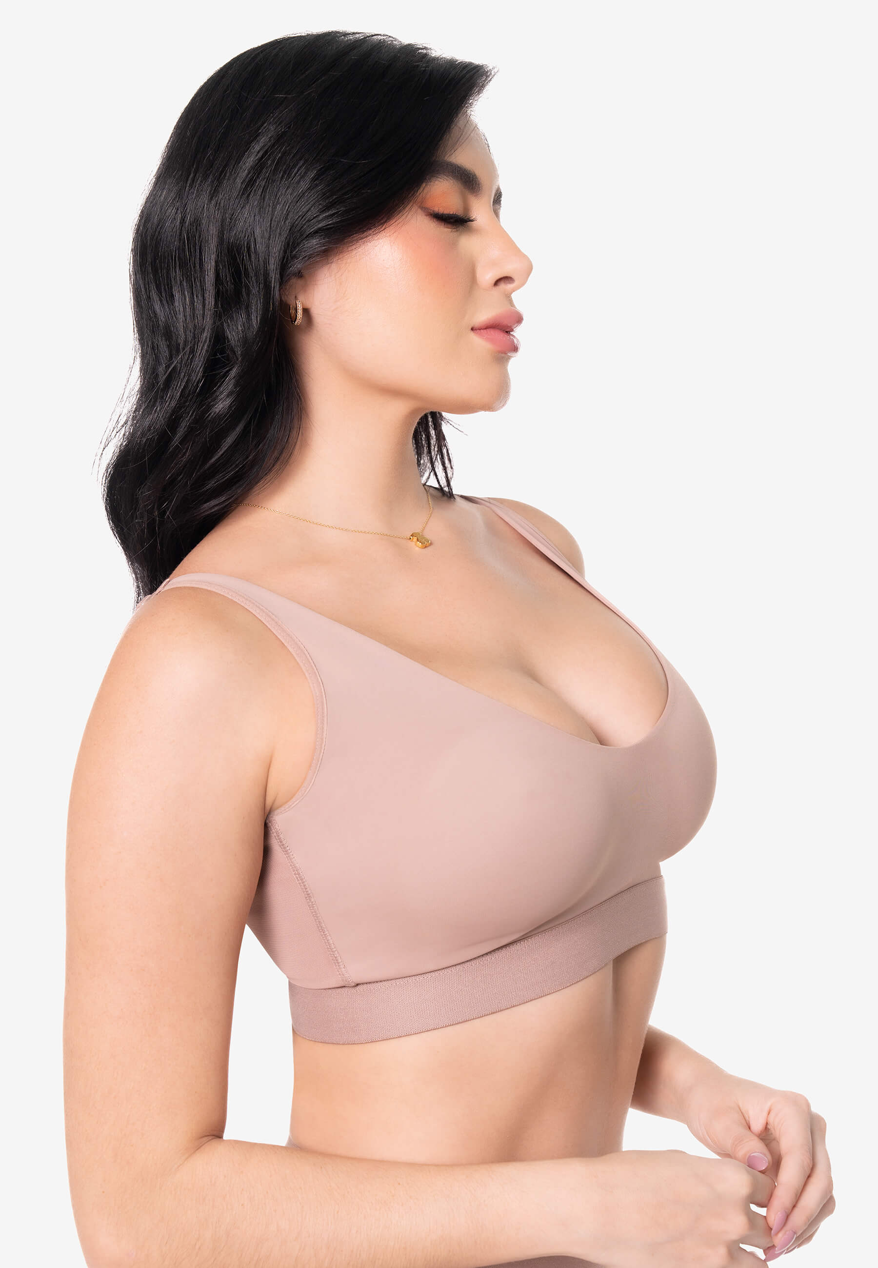 Curvia Brasier Emilia tipo top Cocoa