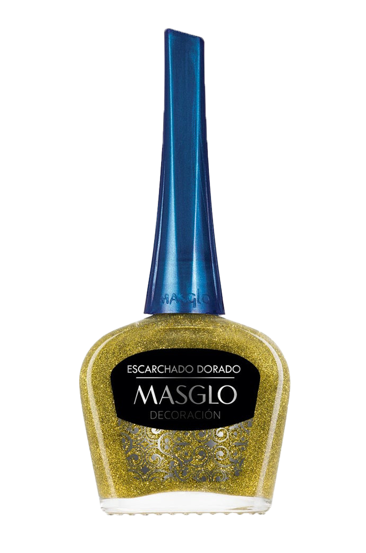 ESCARCHADO DORADO - ESMALTE DECORACIoN ESTANDAR MASGLO 13,5 ML - GAMA MARRON