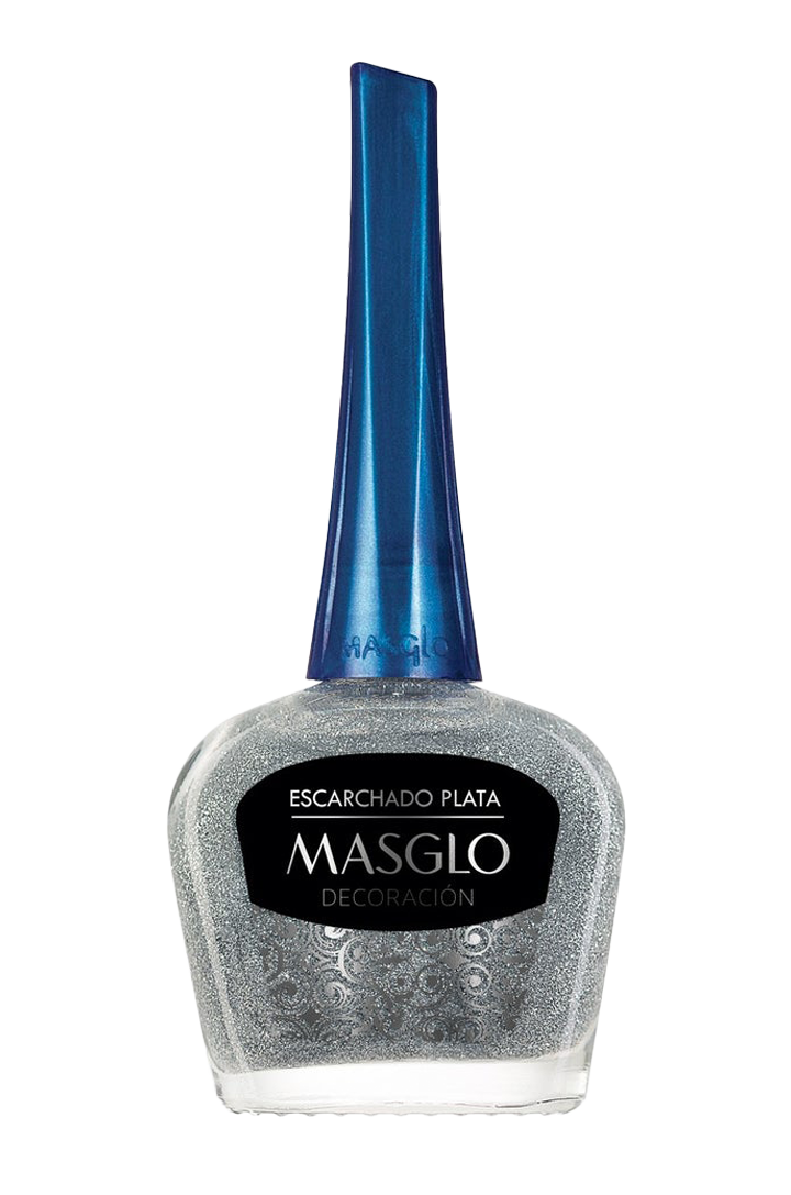ESCARCHADO PLATA - ESMALTE DECORACIoN ESTANDAR MASGLO 13,5 ML - GAMA GRIS