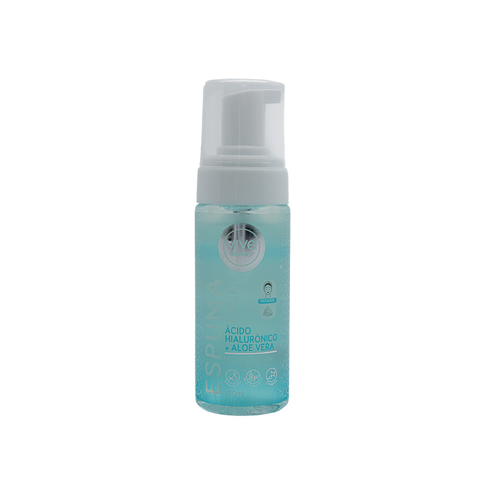 Vive Beauty Espuma Facial Acido Hialuronico + Aloe Vera 150 ml