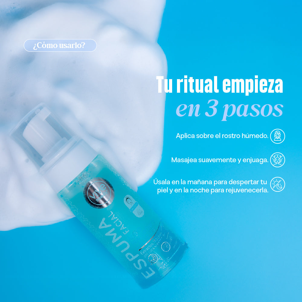 Vive Beauty Espuma Facial Acido Hialuronico + Aloe Vera 150 ml
